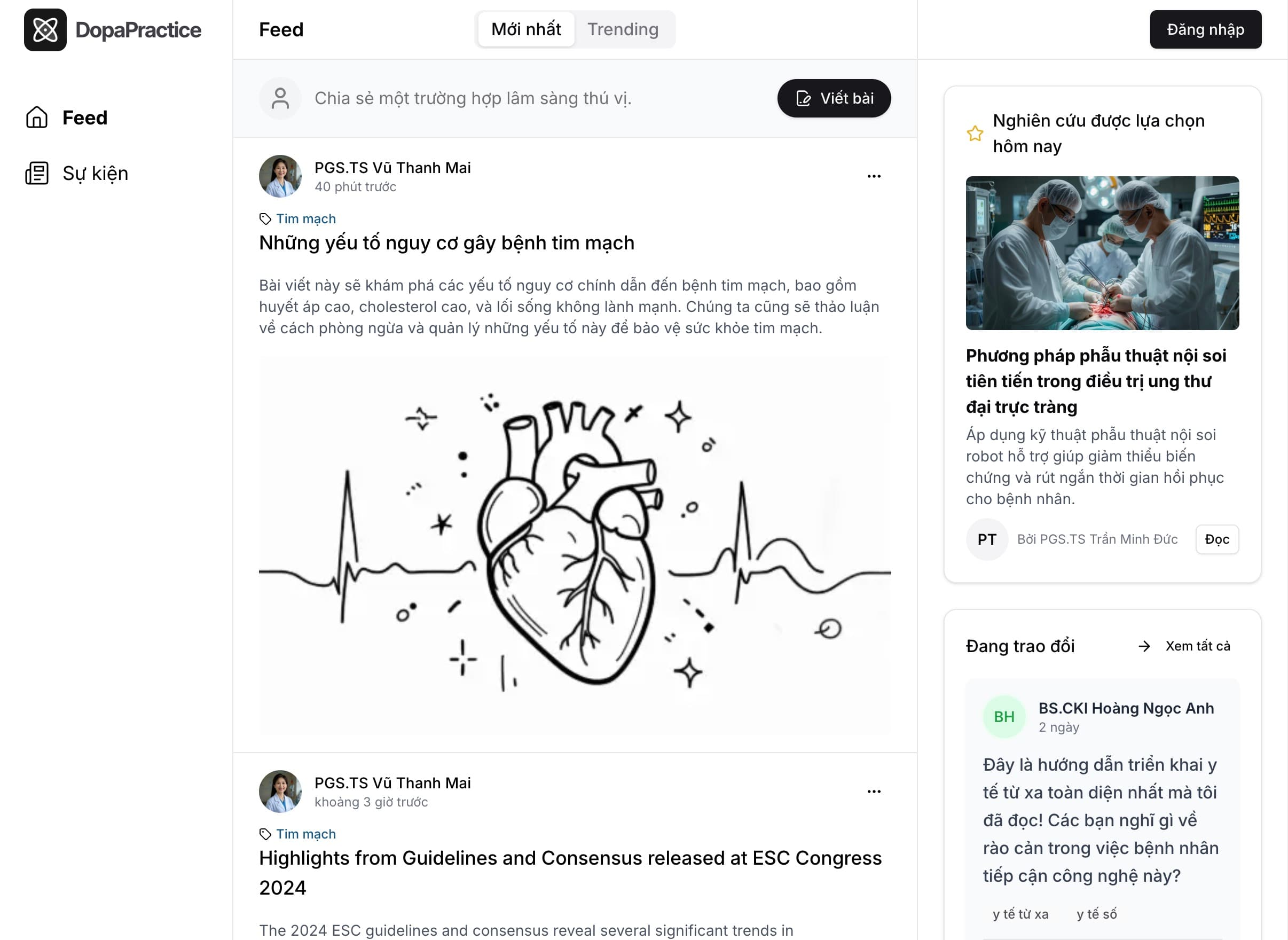 Dopapractice feed screenshot